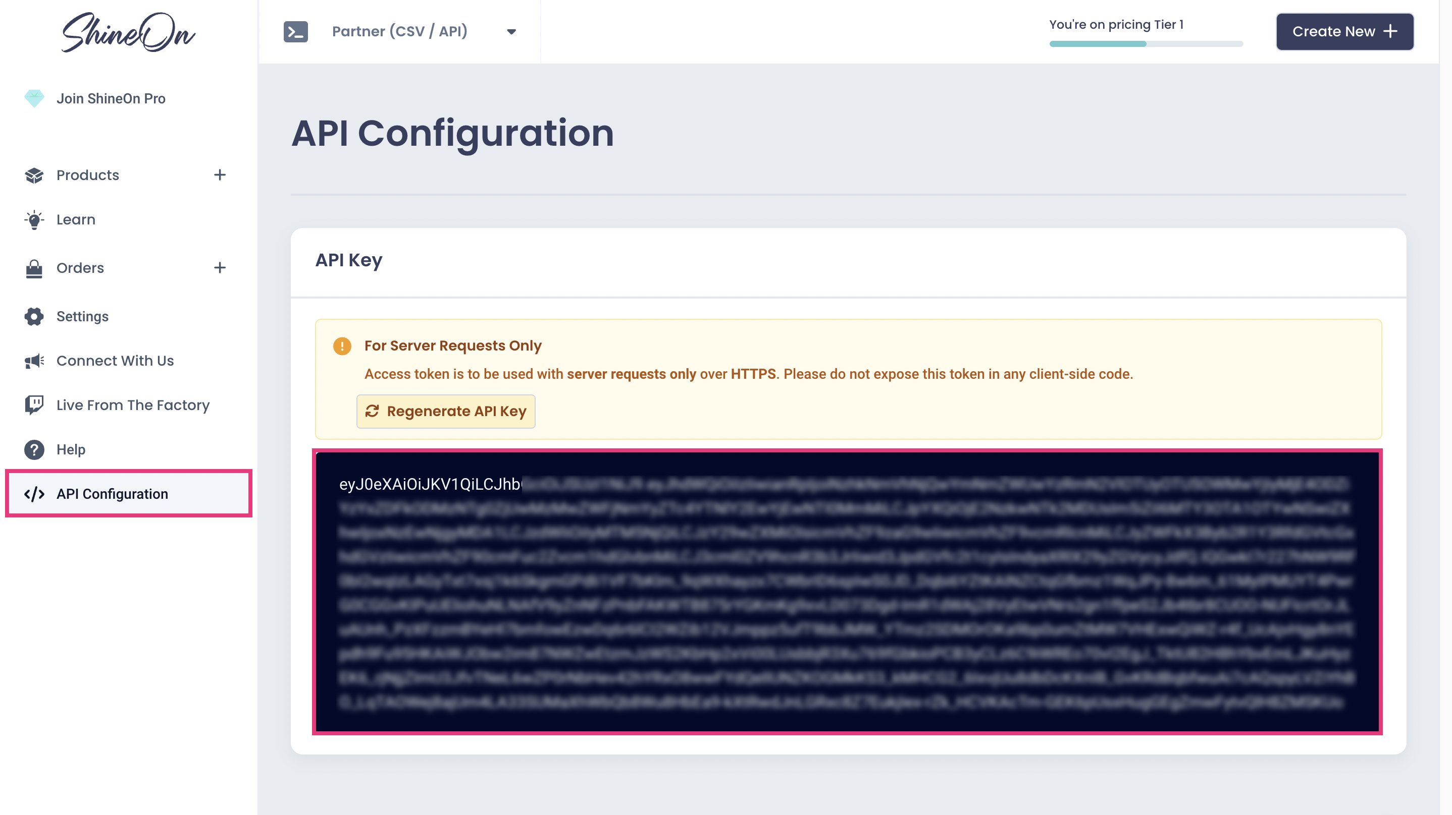 How to find the API key of POD providers – Customily