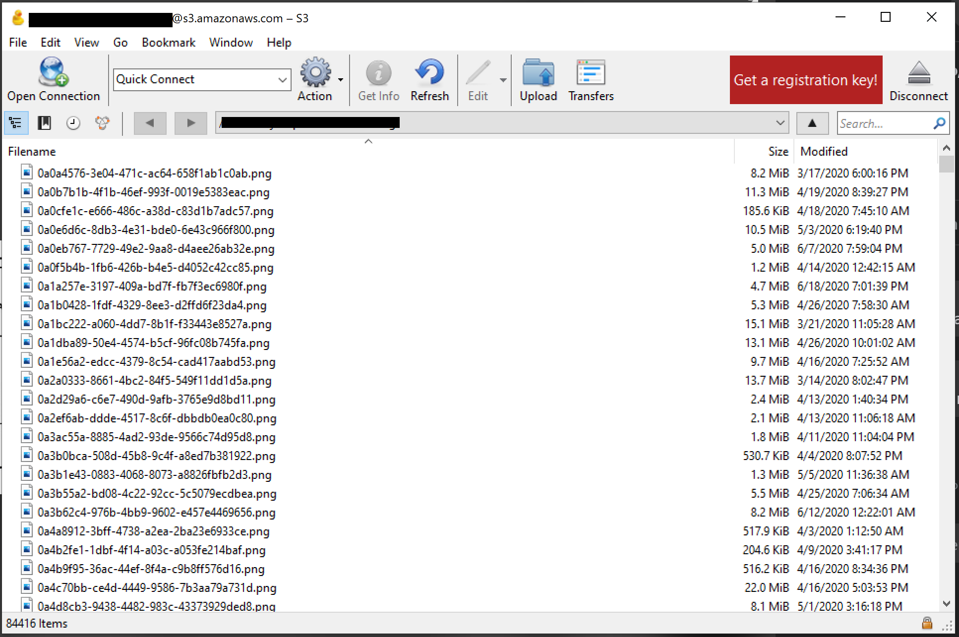 List of the production files