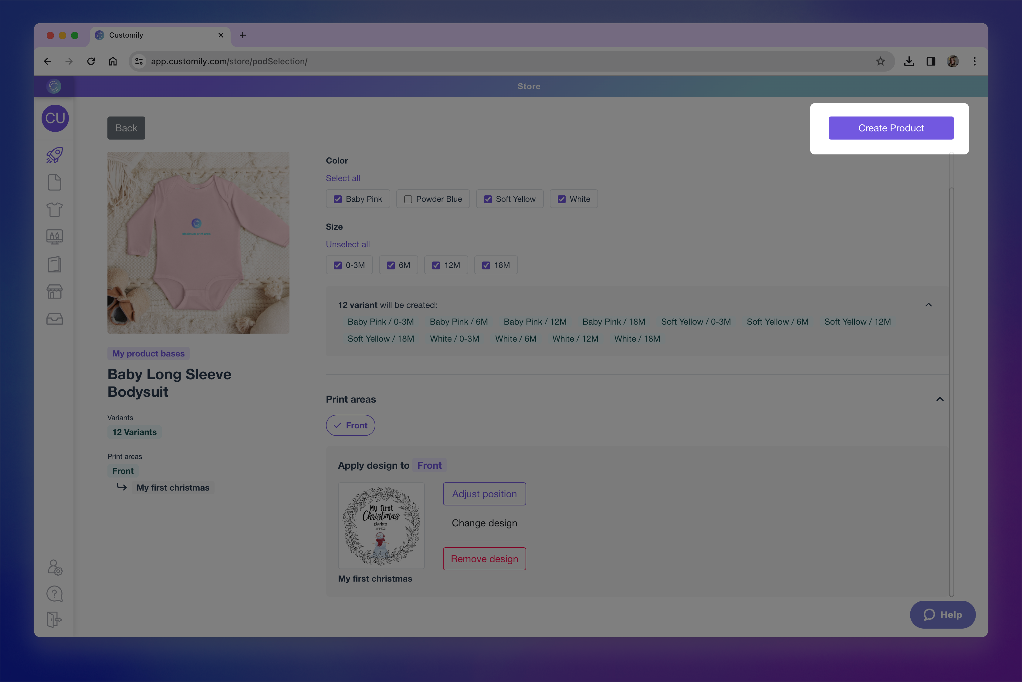 Create product with my product base.png