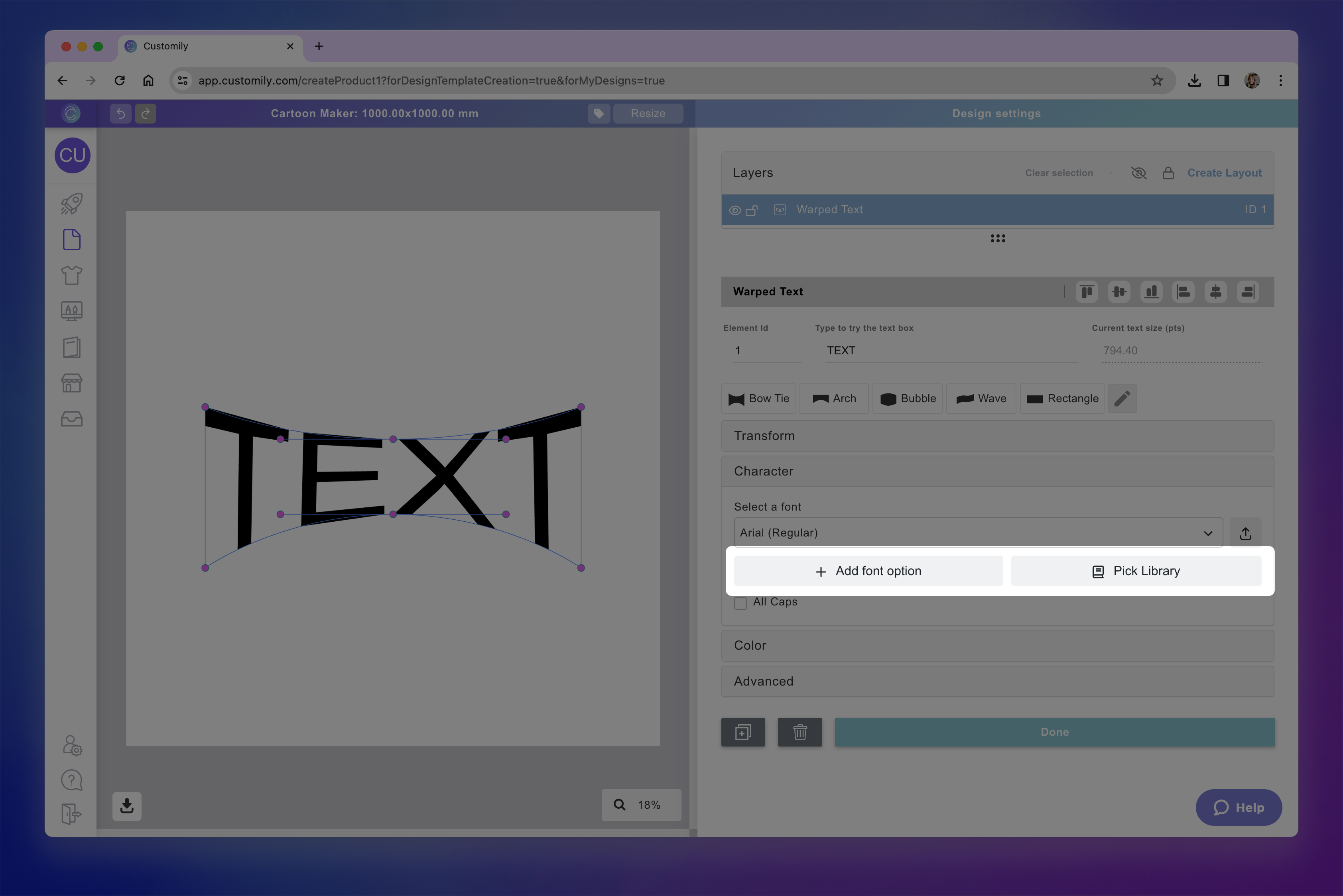 warped text font option.png
